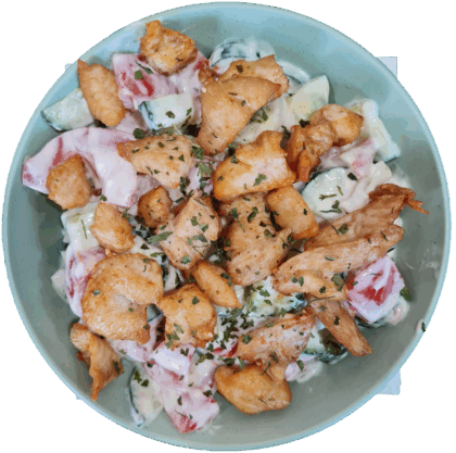 Salata sa piletinom - velika