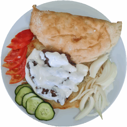 Srednji ćevapi u kajmaku